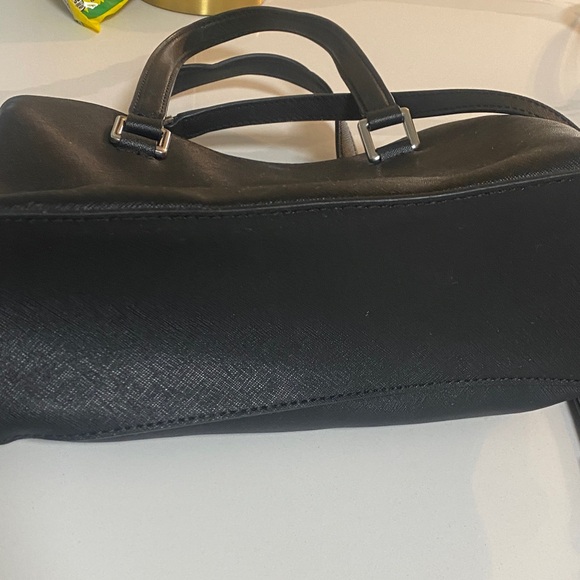 Calvin Klein Black Saffiano Leather Satchel - Picture 4 of 5